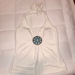 Cachè Tie Halter Top
